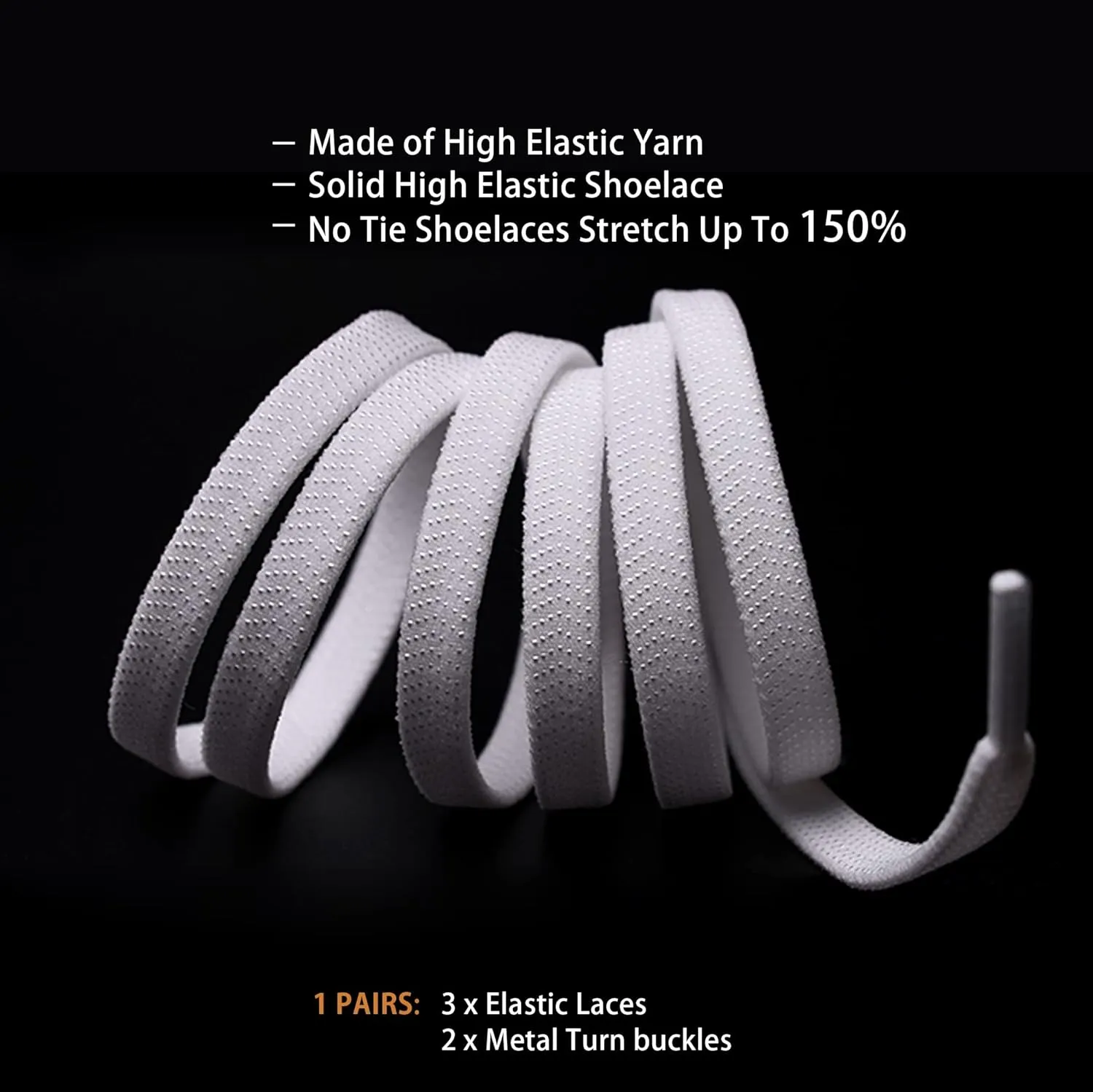 anan520 Elastic Shoe Laces - Elastic No Tie Shoelaces for Adults & Kids Shoes