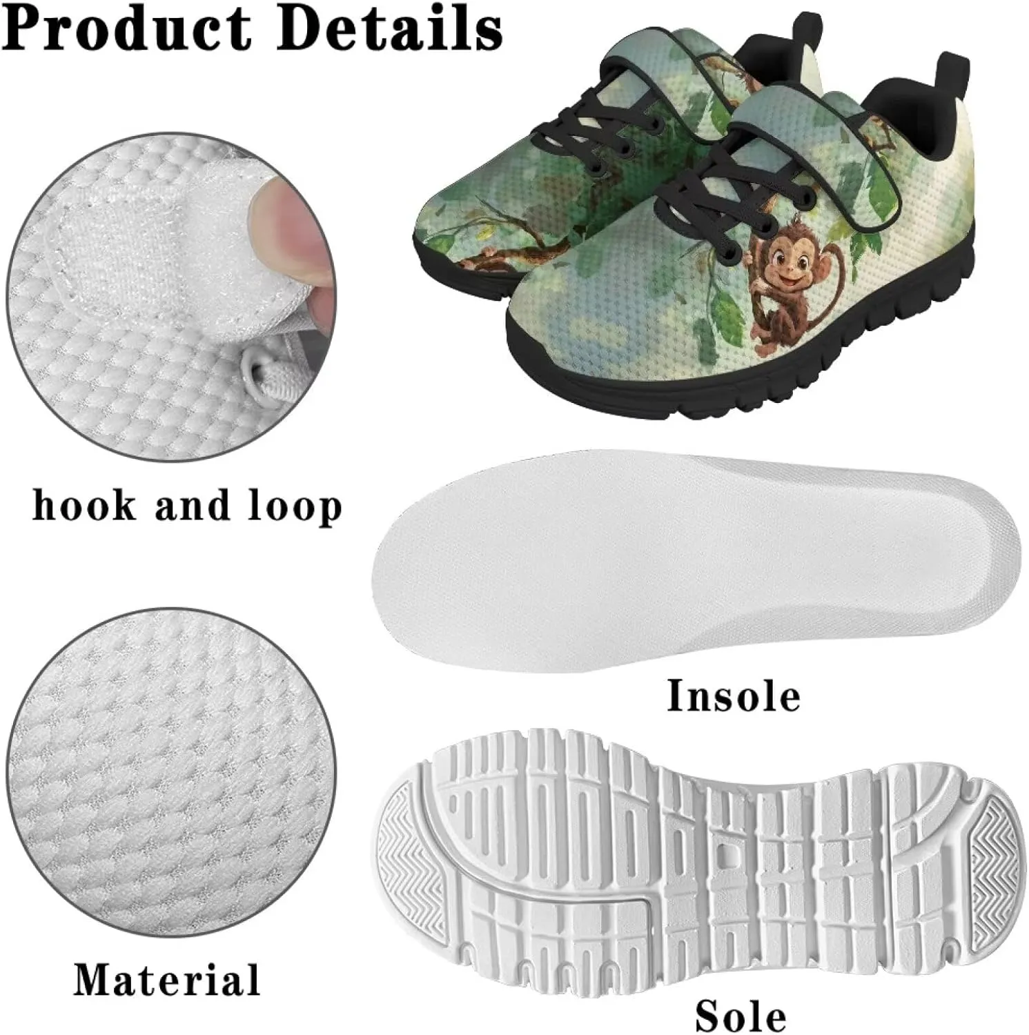 Boys Brathable Tennis Shoes Lightweight School Running Shoes for Daily Wear