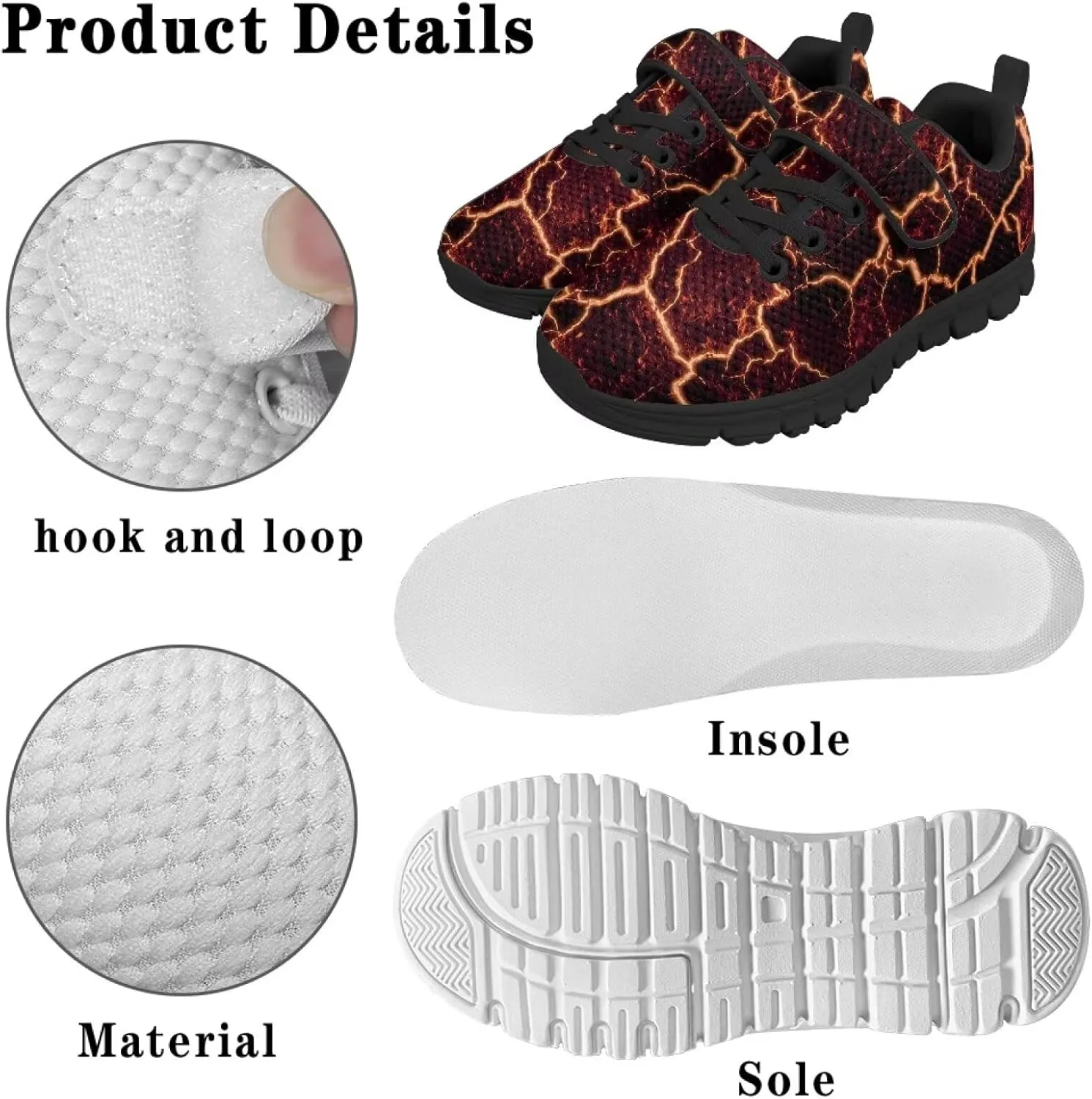 Boys Tennis Shoes Beathable Mesh Gym Athletic Shoes for Daily Wear