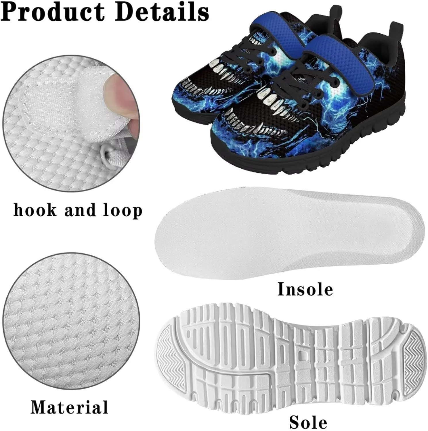 Boys Tennis Shoes Lightweight Casual Walking Shoes for Daily Wear