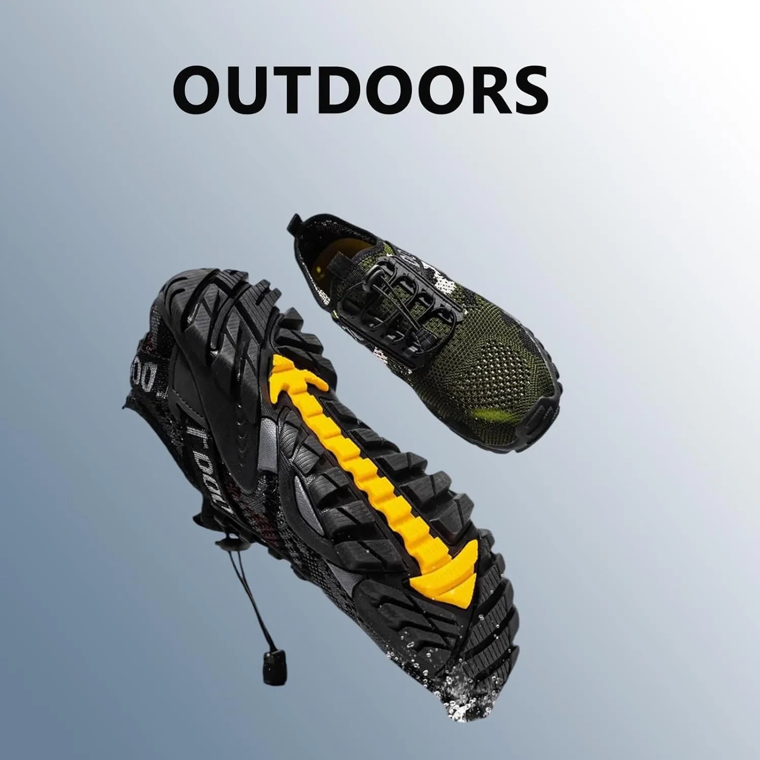 Buhelyc Water Shoes Mesh Hiking Outdoor Shoes Soft Bottom Elastic Breathable Comfortable Lightweight for Walking Hiking Diving