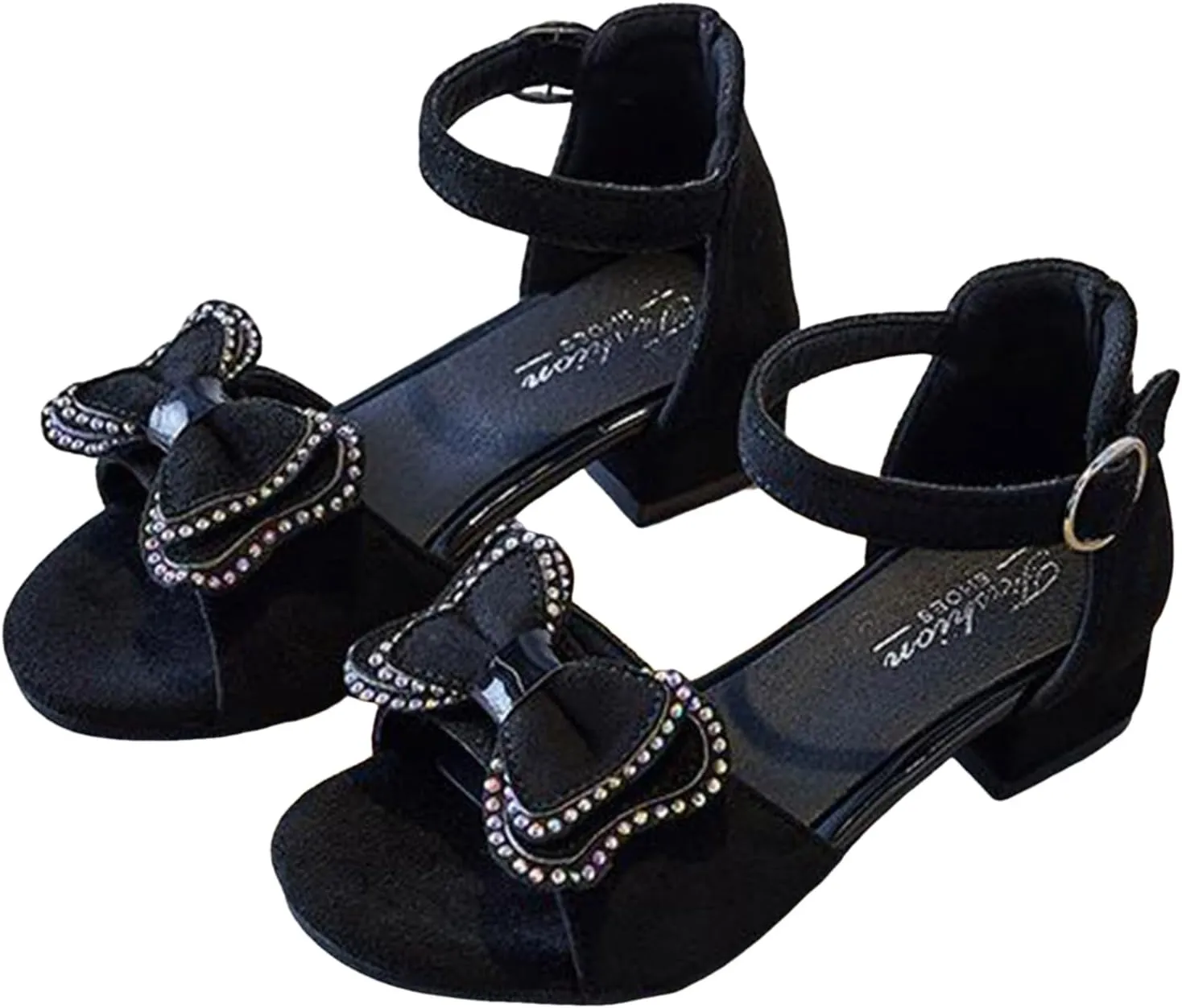 Children's Sandals Girls Shoes High Heels Korean Beach Shoes Medium and Large Children's Performance Girls Sandal
