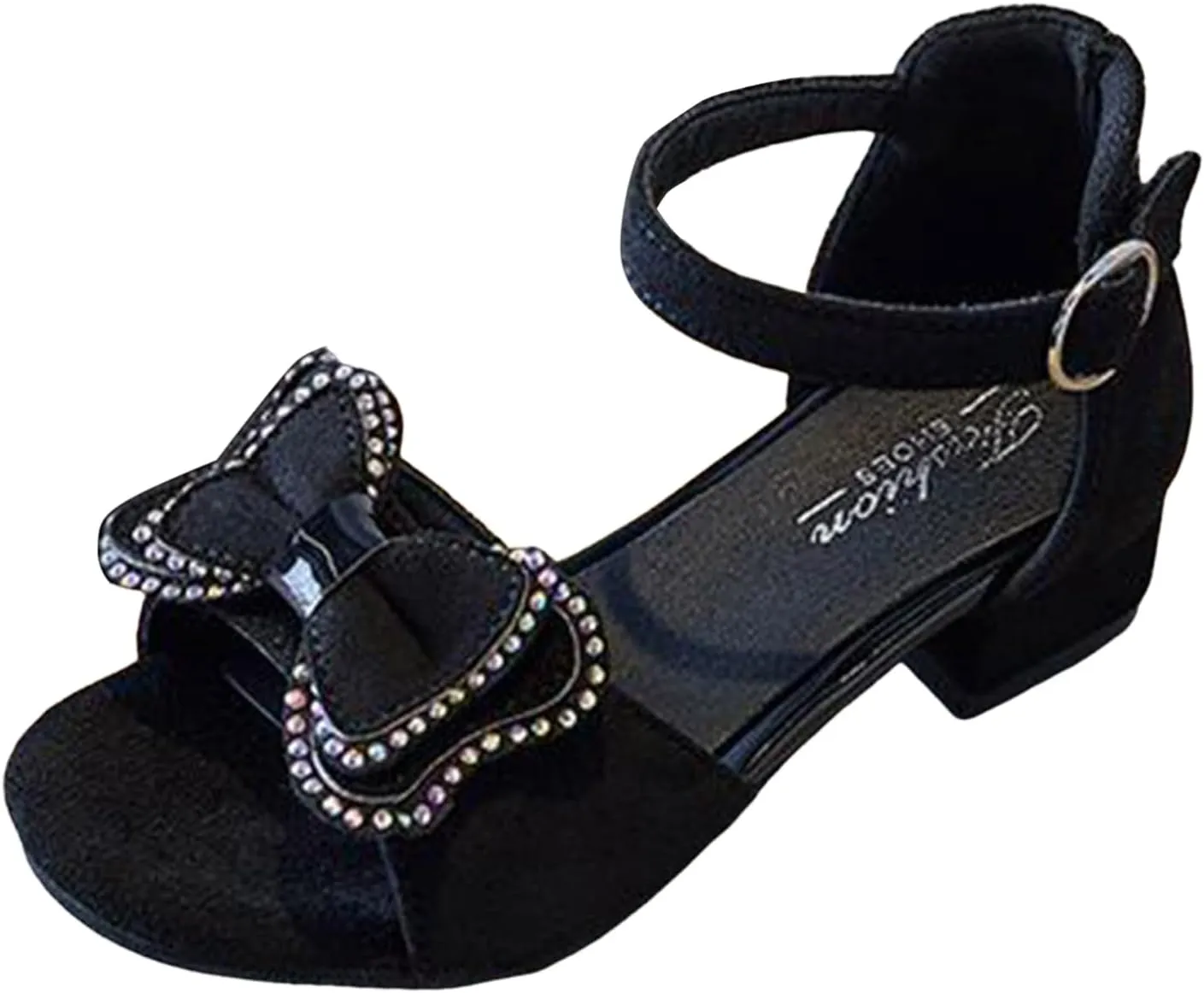 Children's Sandals Girls Shoes High Heels Korean Beach Shoes Medium and Large Children's Performance Girls Sandal