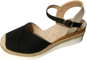 Closed Toe Sandals Women with Ankle Strap Platform Casual Shoes Dressy Slide Slippers Beach Outdoor Walking Sandals