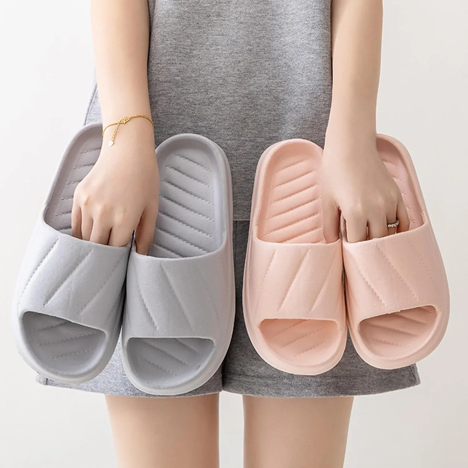 Cloud Slippers for Men Slides for Women Bathroom Slippers Men Womens Slides Ultimate Comfort Ultra Comfort Non Slip