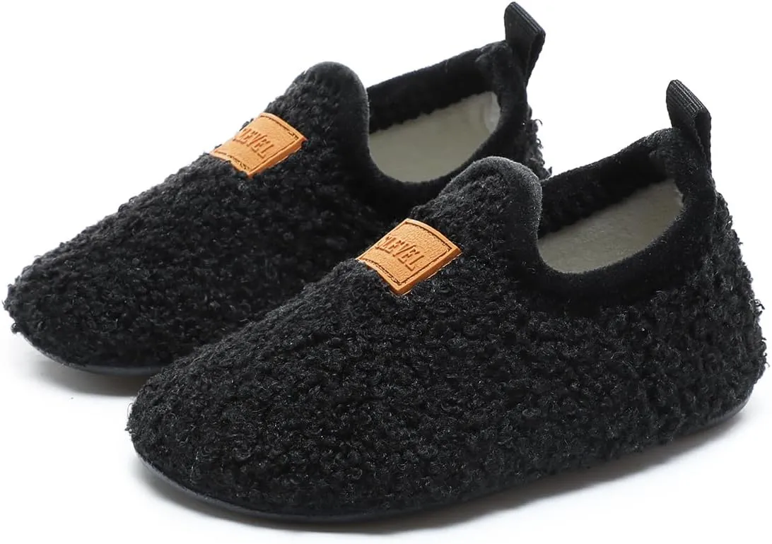 ditont Toddler Slippers Non-Slip Lightweight Comfortable Kids Indoor Grip House Home Shoes for Boys Girl