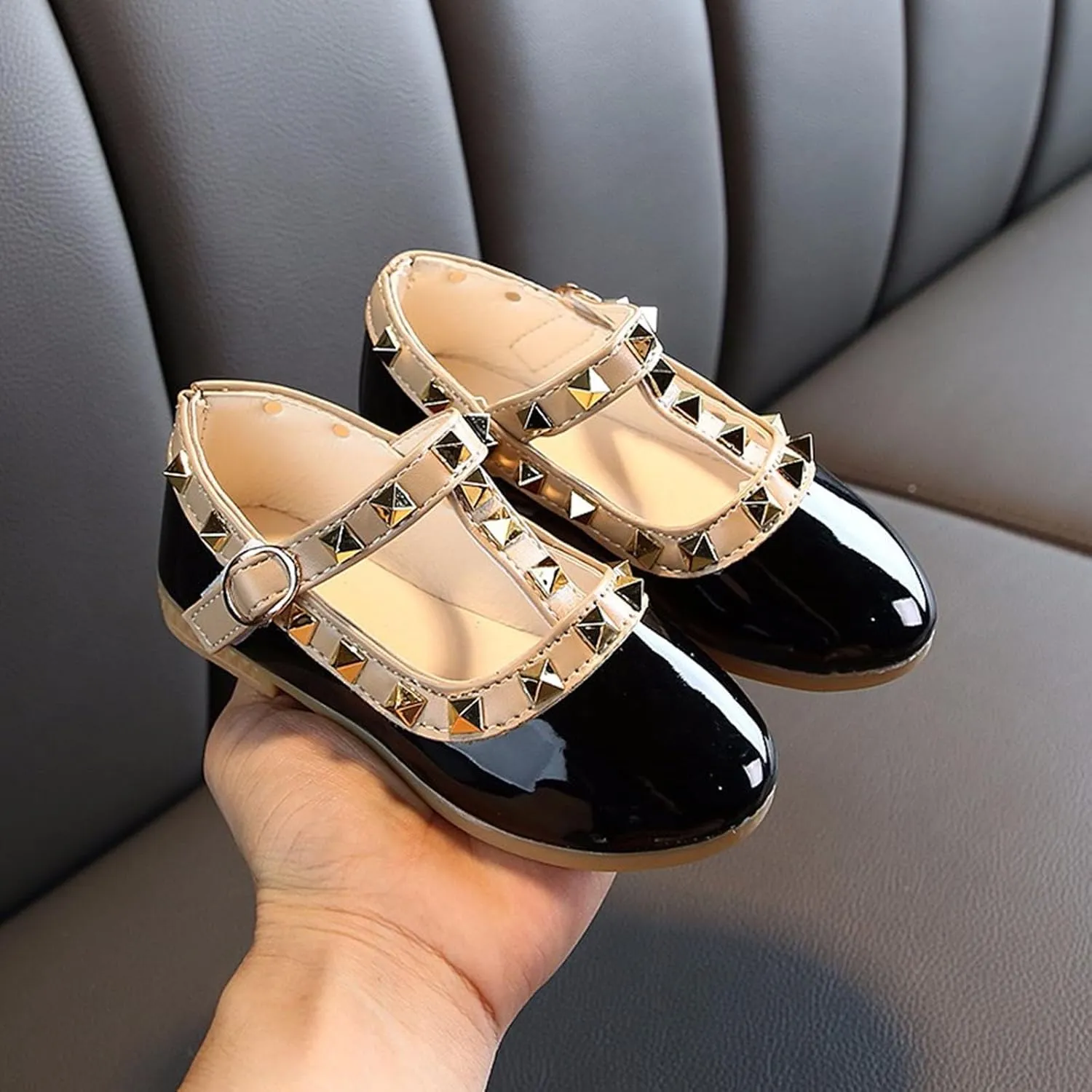 Dress Glitter Sequins Crystal High Heels Closed Toe Party Wedding Flower Shoes Girl's Sandals Girls Sandals Size 1