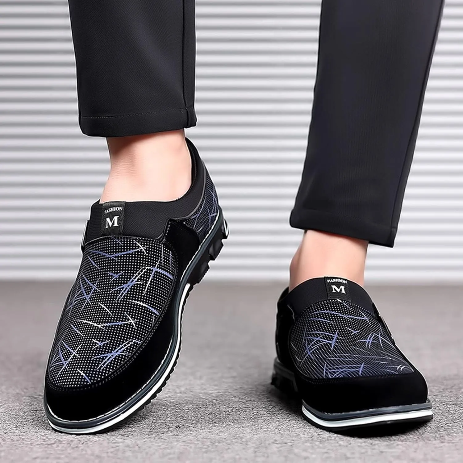 Dress Shoes Wide Feet Men Fashion Style Men's Breathable Comfortable Business Slip On Work Leisure Hit Color Leather Shoes Men's Business Casual Shoes 10.5