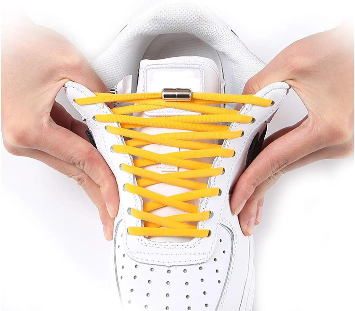 Elastic Shoe Laces for Kids and Adults Sneakers,Elastic No Tie Shoelaces