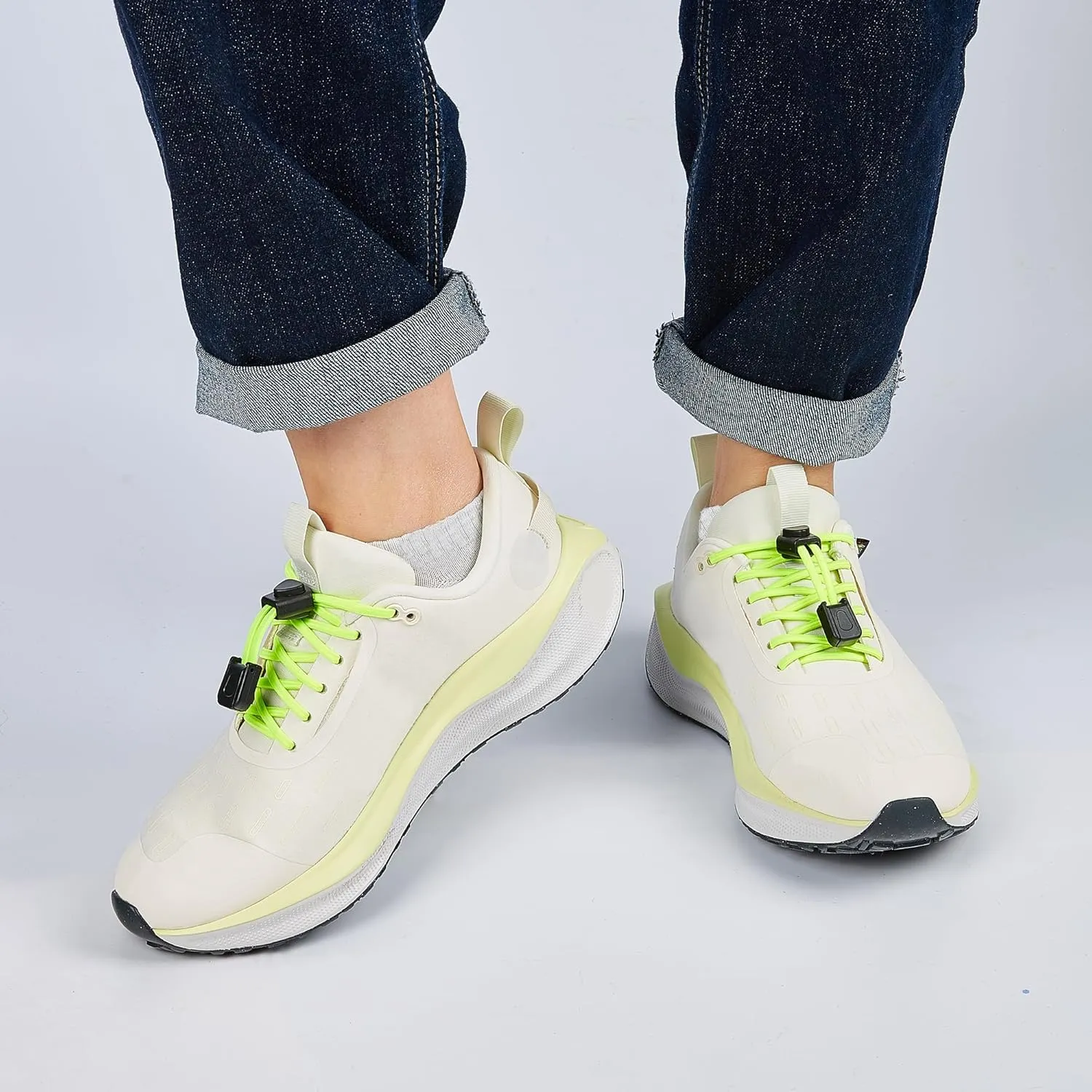 Elastic Shoe Laces,for Kids and Adults, Elastic No Tie Shoelaces,One Size Fits All