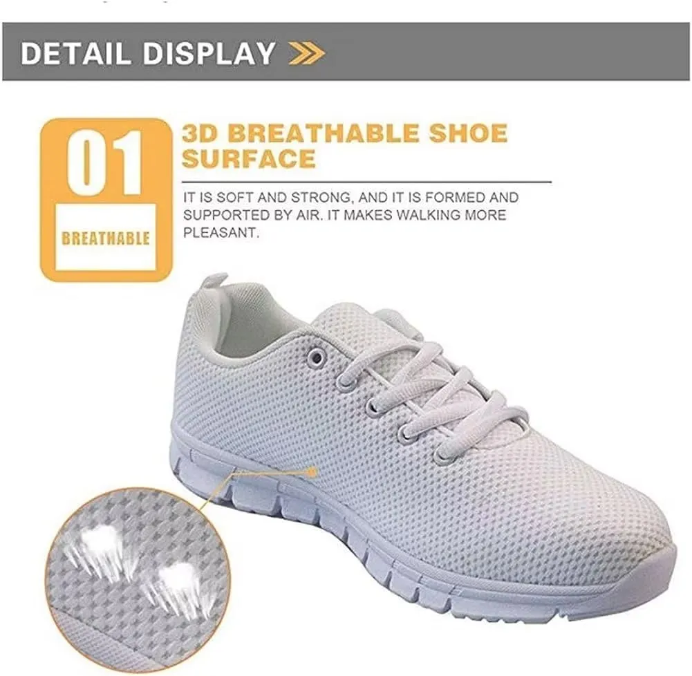 FKELYI Women's Running Tennis Walking Sneakers Lightweight Athletic Shoes Mesh Flats