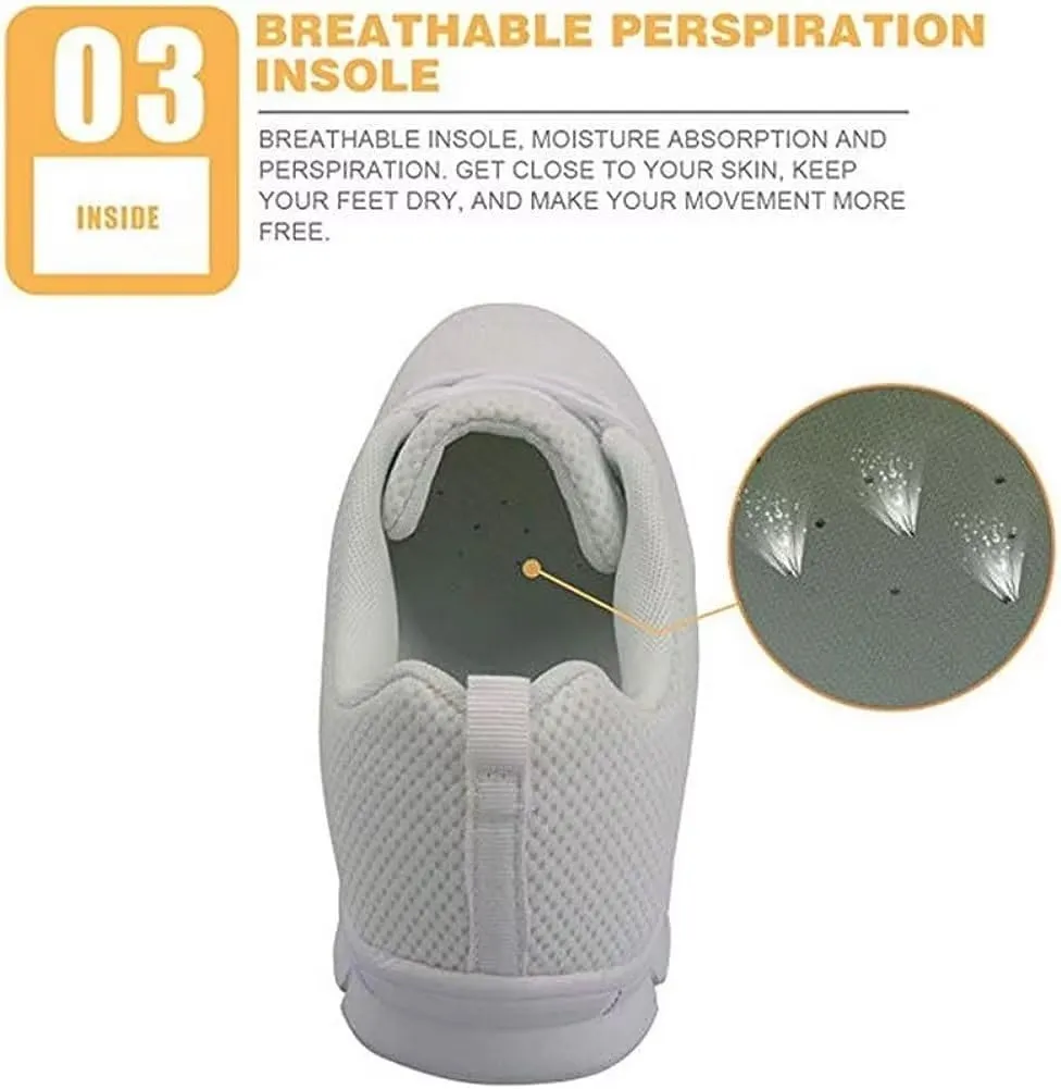 FKELYI Women's Running Tennis Walking Sneakers Lightweight Athletic Shoes Mesh Flats