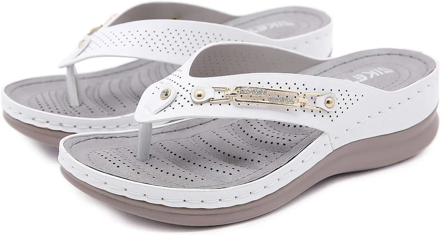 Flip Flops Women Comfort Beach Thong Sandals Indoor Outdoor Sandals for Women Comfort Walking Summer Beach Thong Sandals