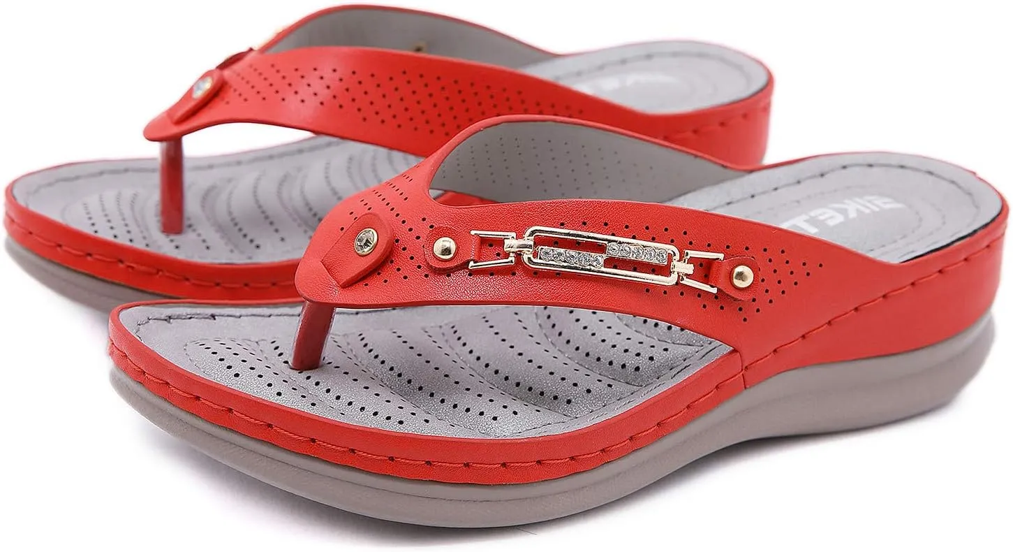Flip Flops Women Comfort Beach Thong Sandals Indoor Outdoor Sandals for Women Comfort Walking Summer Beach Thong Sandals