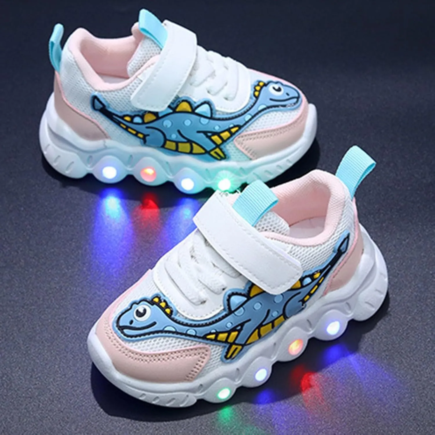 Girls Sneakers, Fashion Athletic Running Sports Sneakers, Kids Cute Princess Lace Up Walking Shoes