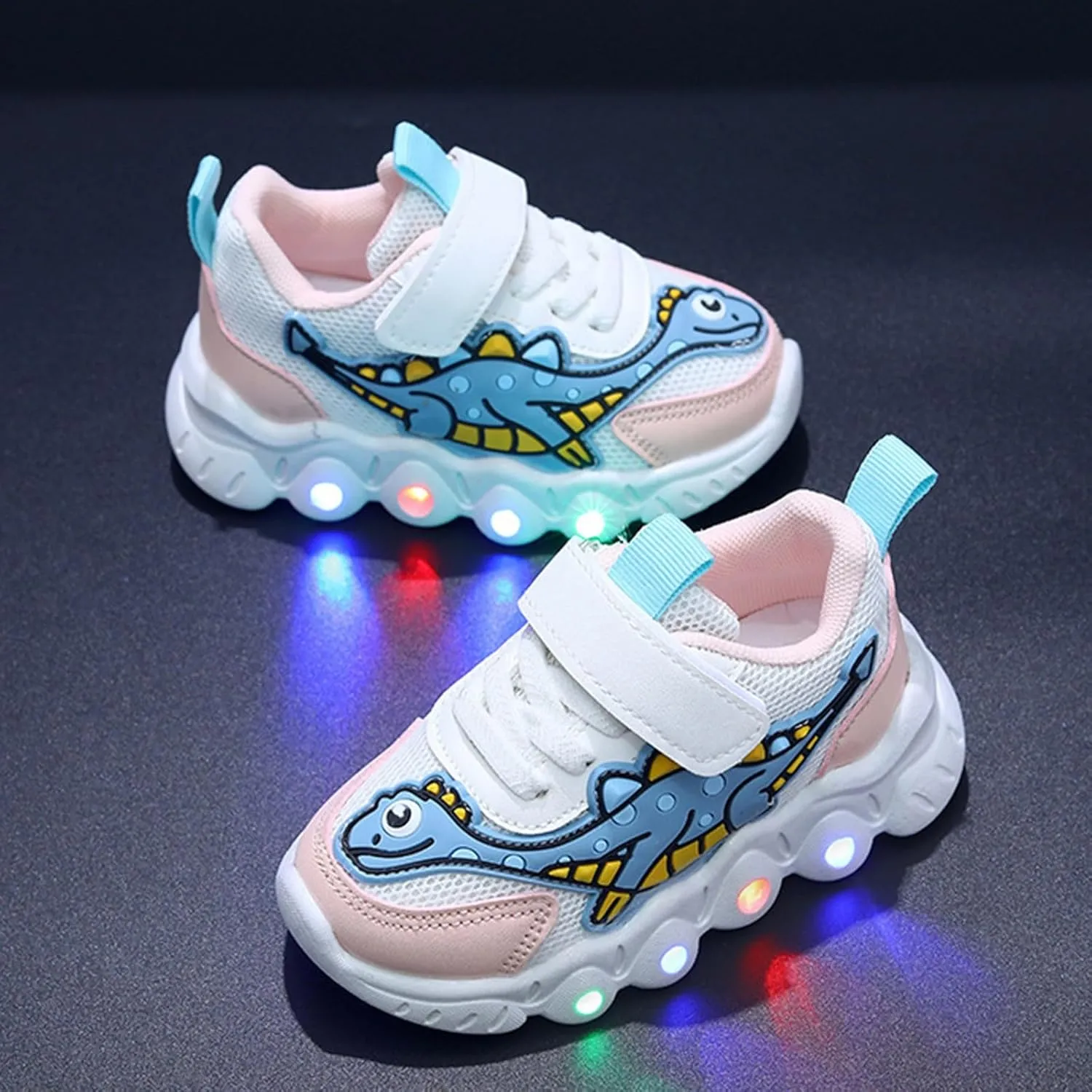 Girls Sneakers, Fashion Athletic Running Sports Sneakers, Kids Cute Princess Lace Up Walking Shoes
