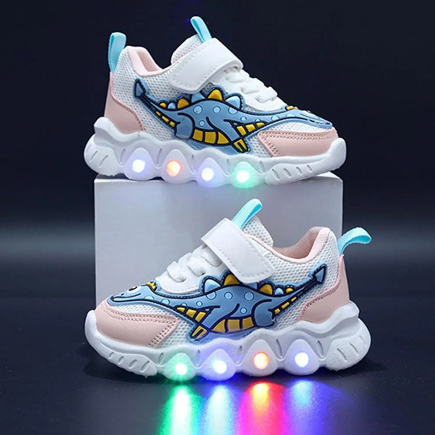 Girls Sneakers, Fashion Athletic Running Sports Sneakers, Kids Cute Princess Lace Up Walking Shoes