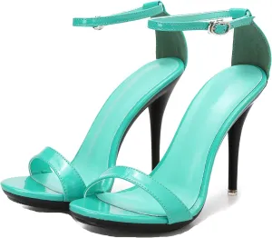 Hanfike Ankle Strap High Heels for Women Sexy Ankle Strap Open Toe Summer Sandals