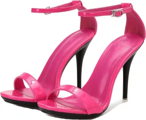 Hanfike Ankle Strap High Heels for Women Sexy Ankle Strap Open Toe Summer Sandals