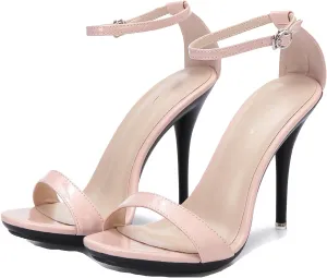 Hanfike Ankle Strap High Heels for Women Sexy Ankle Strap Open Toe Summer Sandals