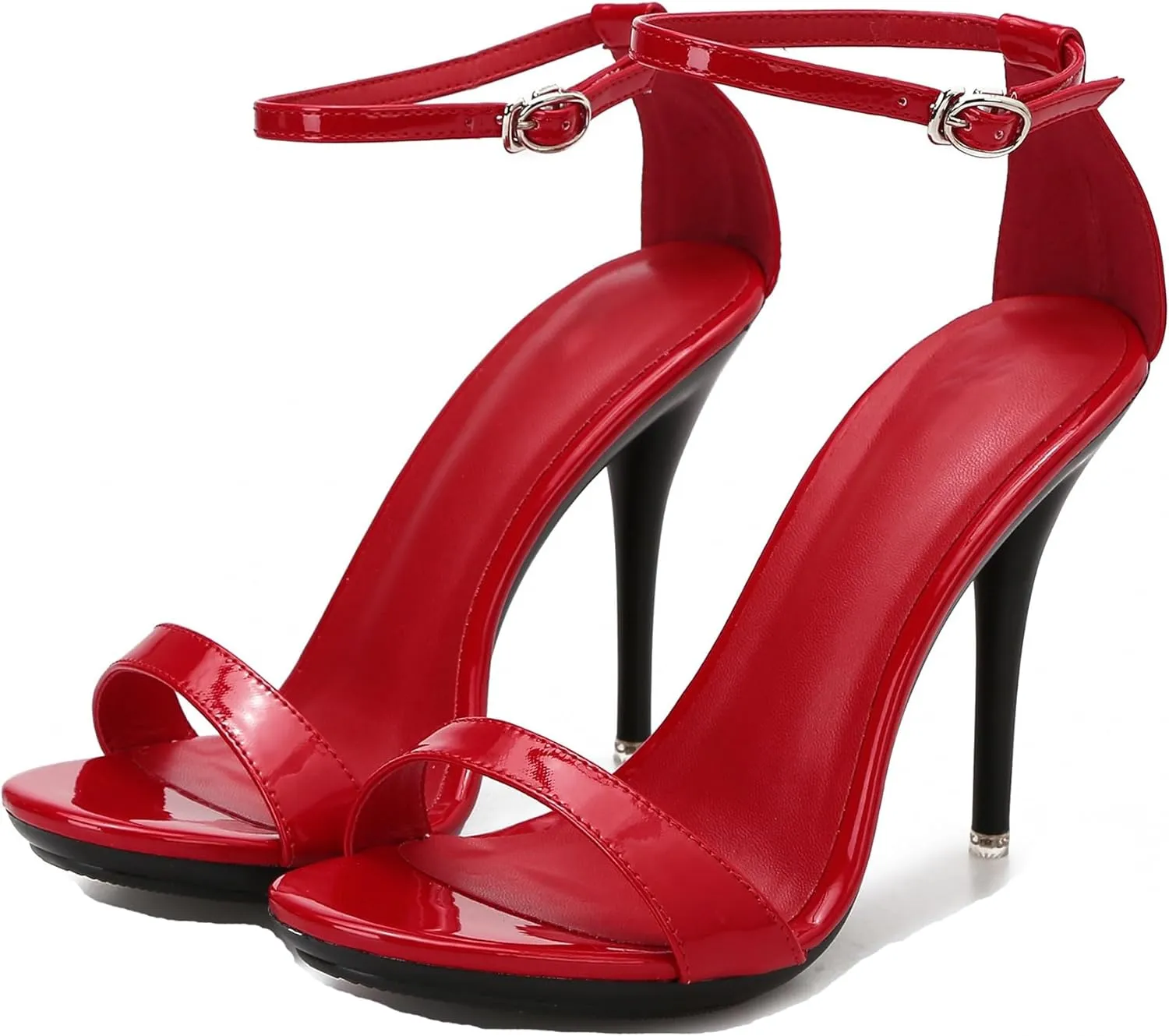 Hanfike Ankle Strap High Heels for Women Sexy Ankle Strap Open Toe Summer Sandals