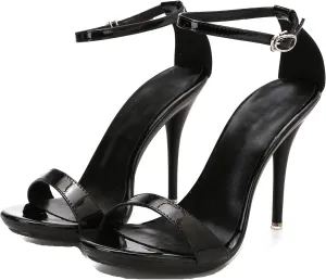 Hanfike Ankle Strap High Heels for Women Sexy Ankle Strap Open Toe Summer Sandals