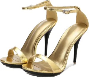 Hanfike Ankle Strap High Heels for Women Sexy Ankle Strap Open Toe Summer Sandals