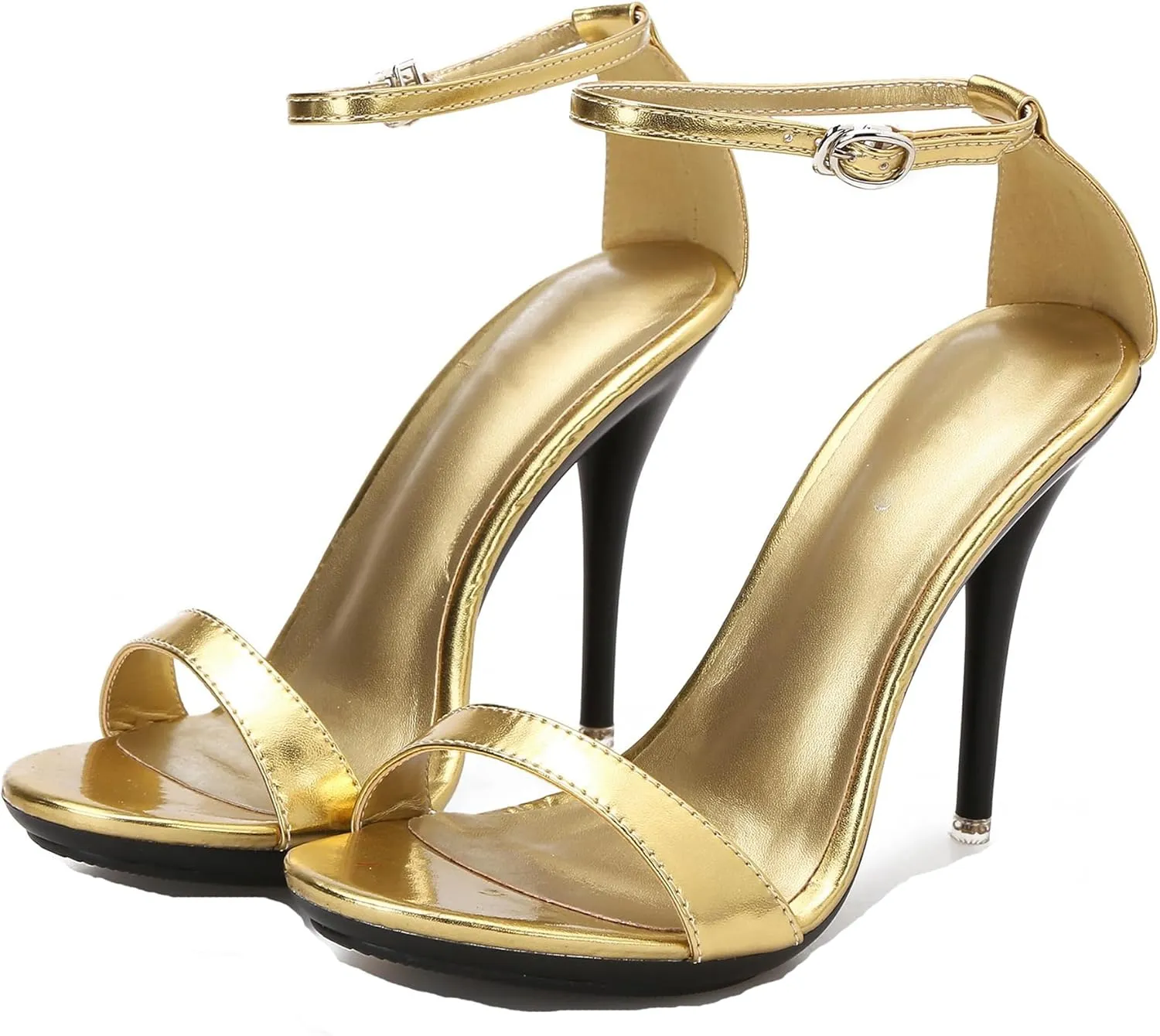 Hanfike Ankle Strap High Heels for Women Sexy Ankle Strap Open Toe Summer Sandals