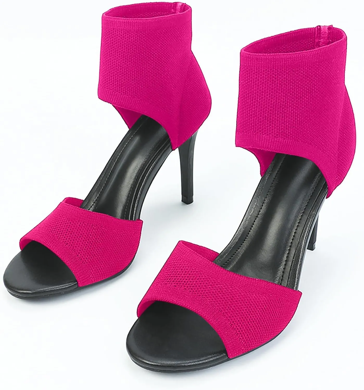 Heeled Sandals Dressy Open Toe Strappy High Heels High With Thin Fly Weaving With Fish Mouth Sandals