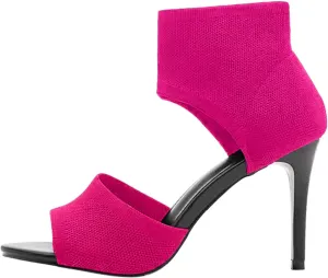 Heeled Sandals Dressy Open Toe Strappy High Heels High With Thin Fly Weaving With Fish Mouth Sandals