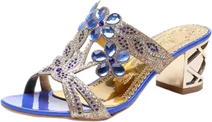 Heeled Sandals Open Toe Ankle Strap Chunky Heels Mouth And High Women's Slippers Women's sandals