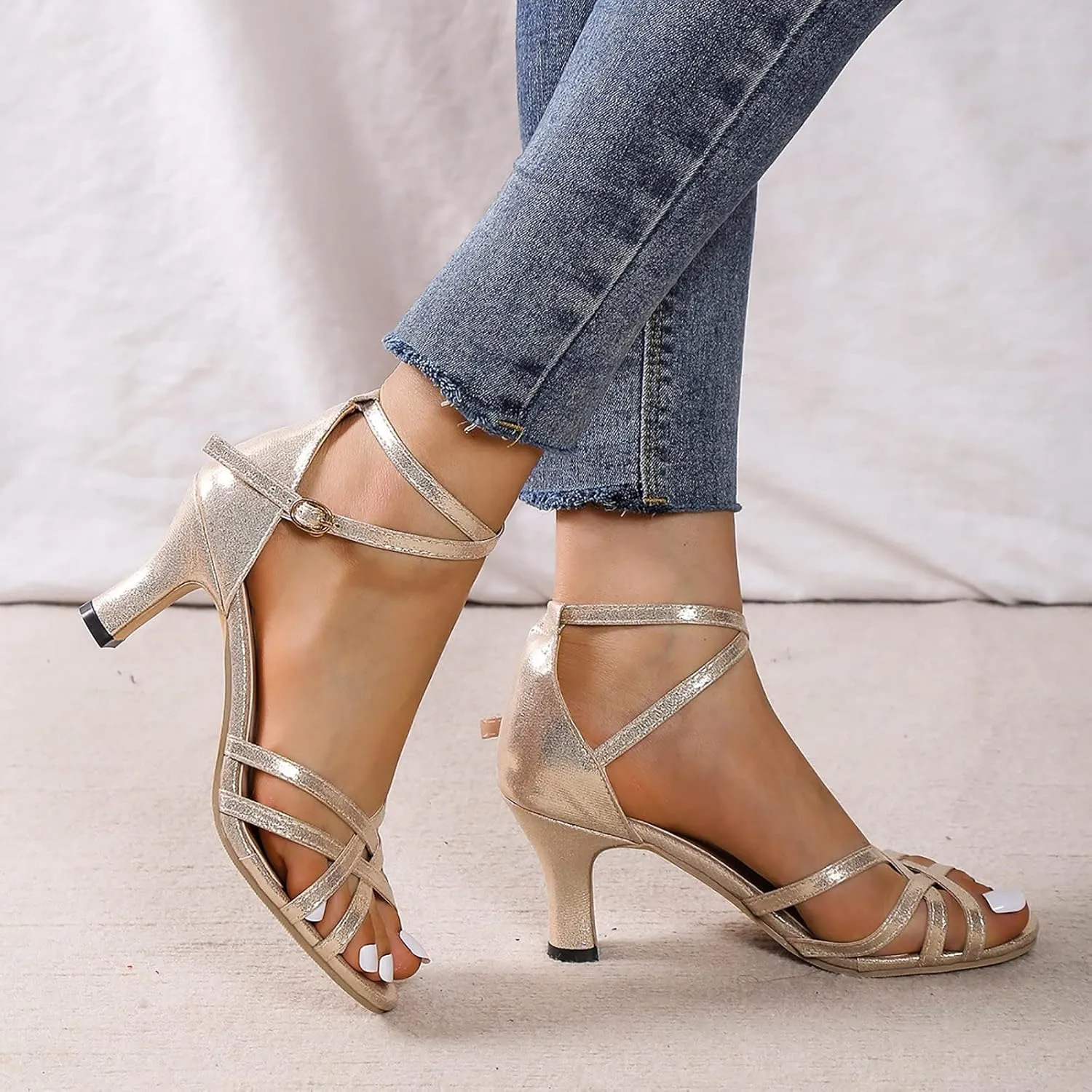 Heeled Sandals Open Toe Mules Dress Sandal Heeled Sandals