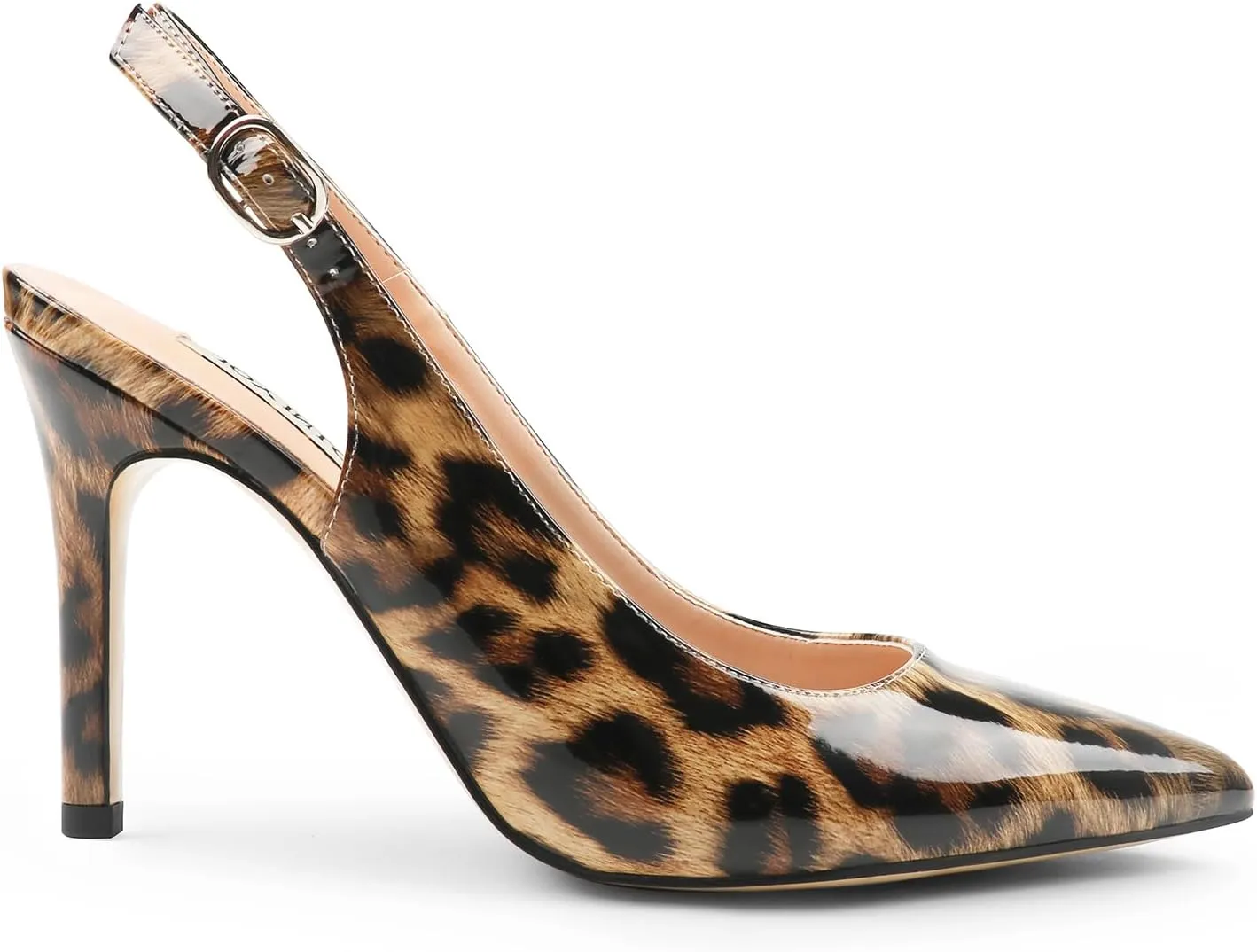 JOY IN LOVE Womens Slingback High Heels Stiletto Pointed Closed Toe Pumps