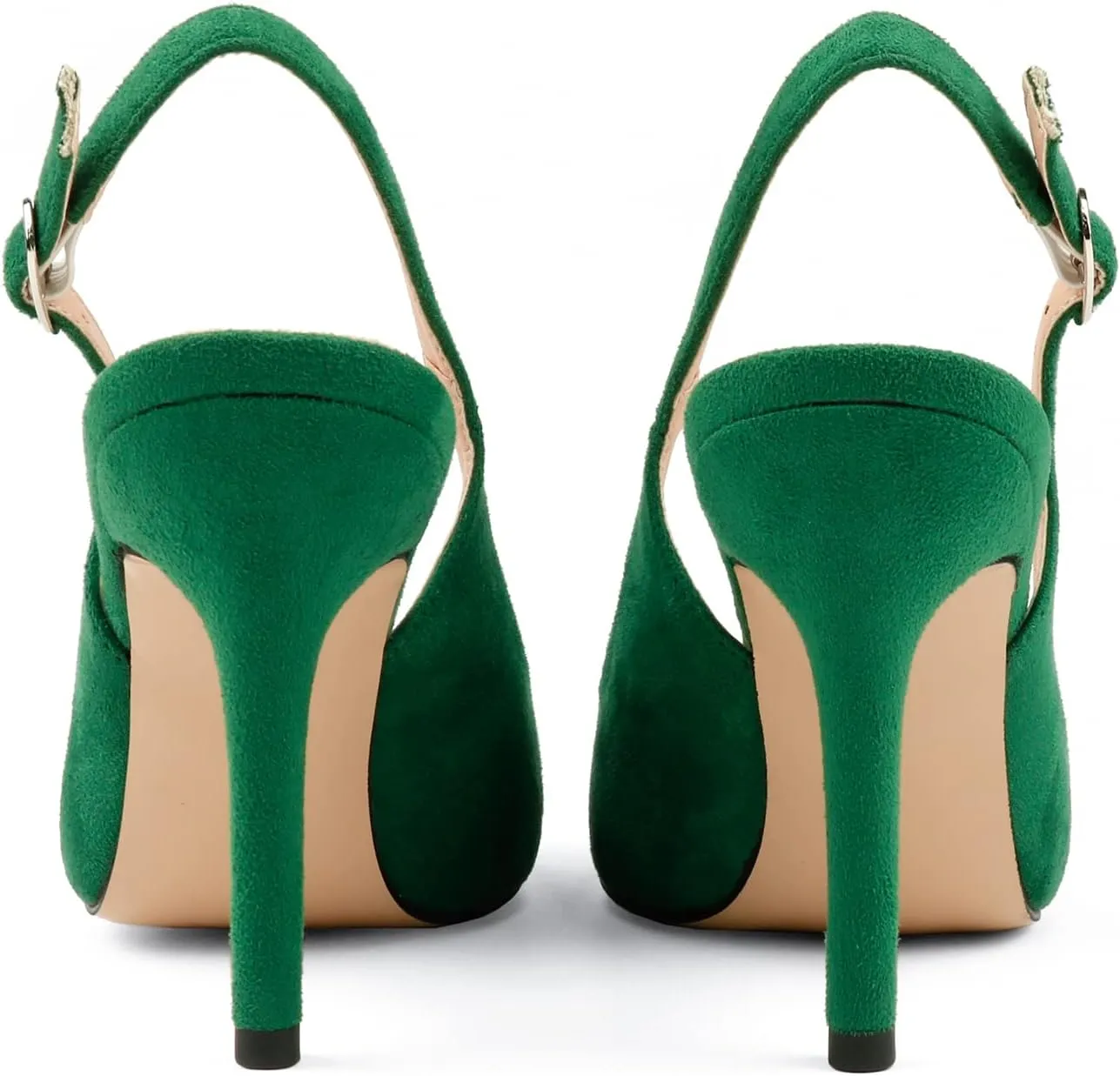 JOY IN LOVE Womens Slingback High Heels Stiletto Pointed Closed Toe Pumps