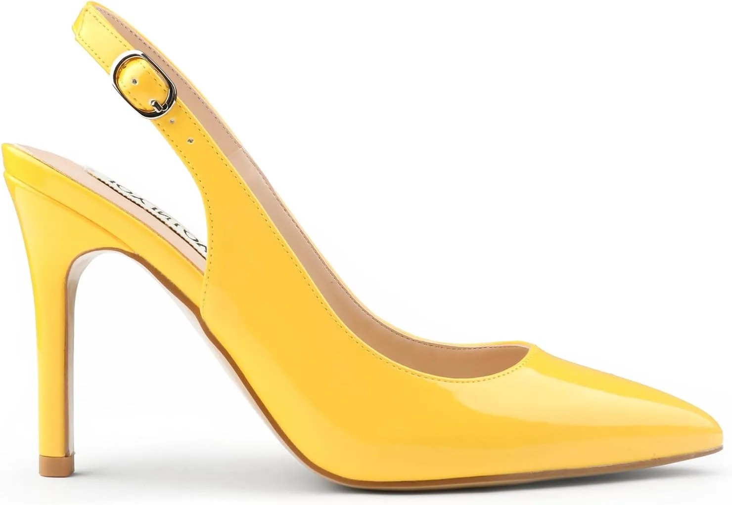 JOY IN LOVE Womens Slingback High Heels Stiletto Pointed Closed Toe Pumps
