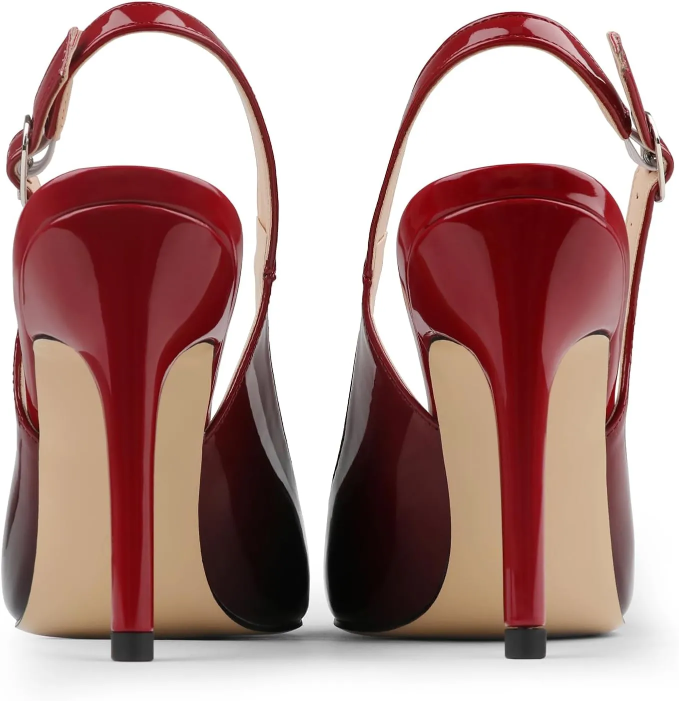 JOY IN LOVE Womens Slingback High Heels Stiletto Pointed Closed Toe Pumps