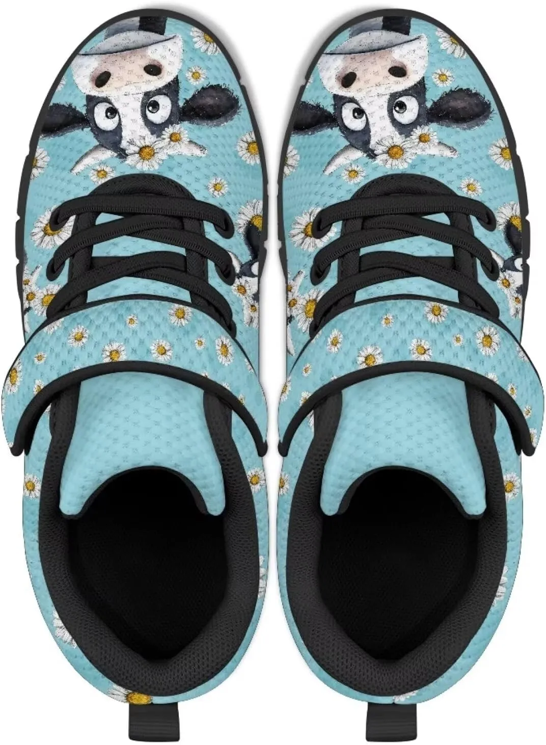 Kids Athletic Shoes Girls Boys Slip on Running Shoes Mesh Gym Footwear