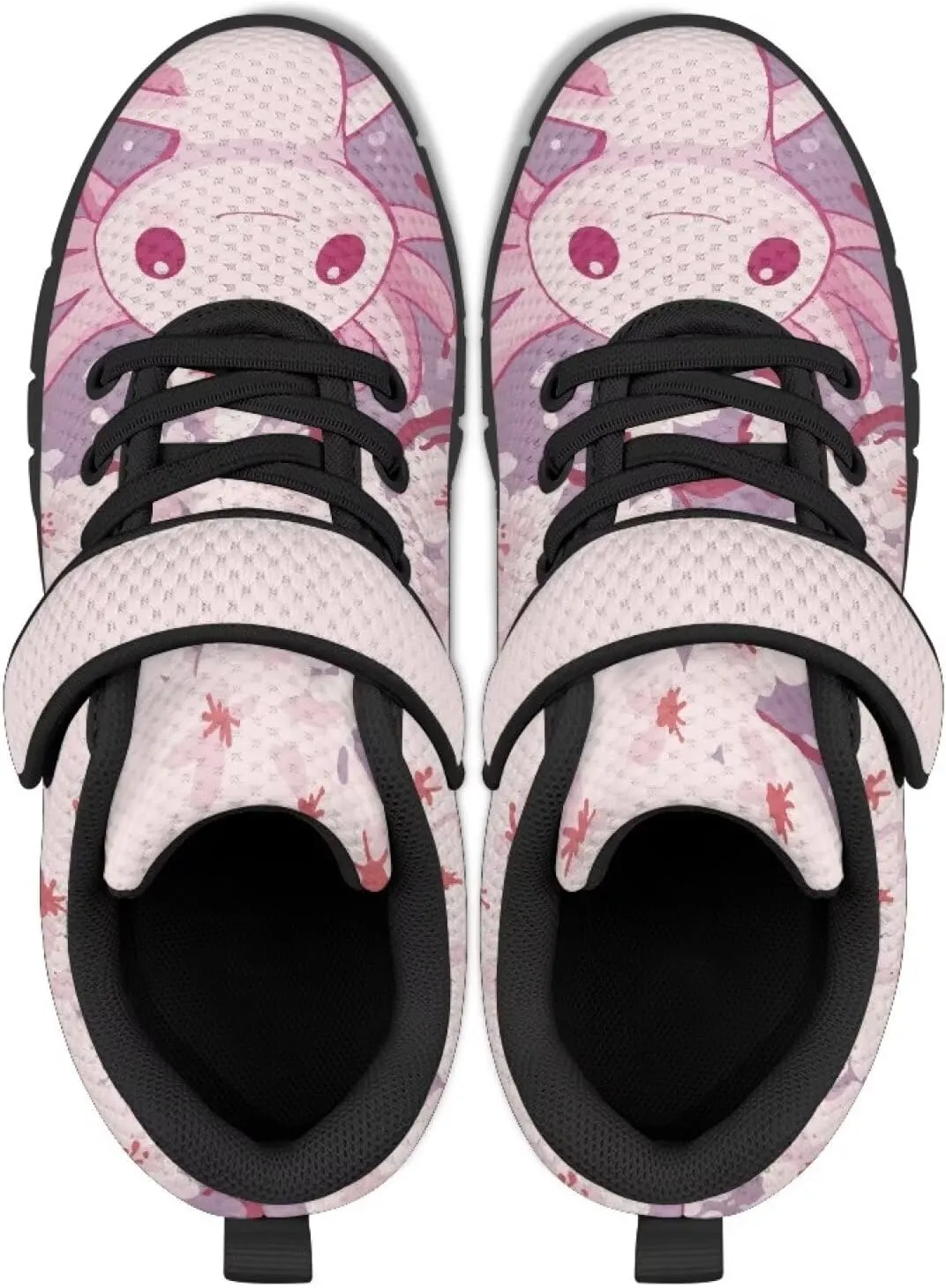 Kids Athletic Shoes Girls Boys Slip on Running Shoes Mesh Gym Footwear