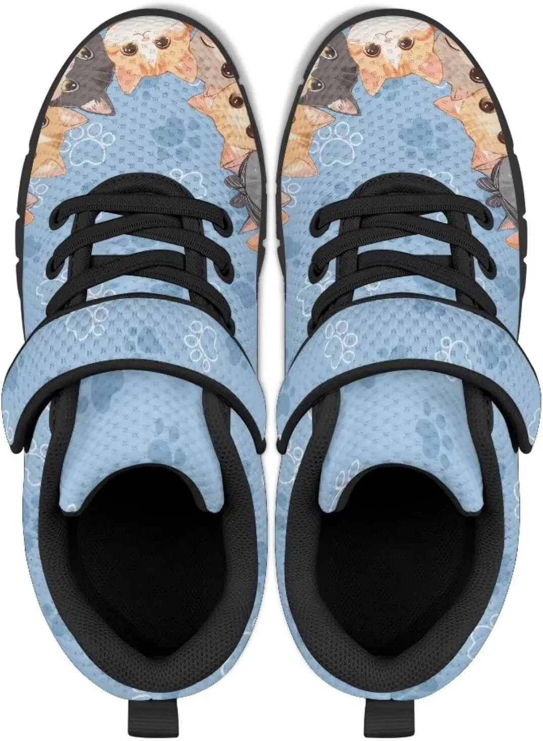Kids Athletic Shoes Girls Boys Slip on Running Shoes Mesh Gym Footwear