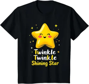 Kids Twinkle Twinkle Shining Star - Minimal and Charming T-Shirt