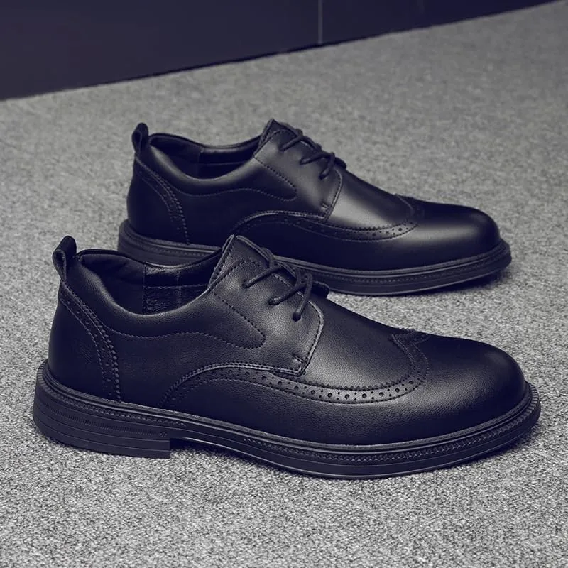 Laced Men's Leather Oxford Derby Hybrid Shoes - Transitional Footwear from Office to Weekend Outings