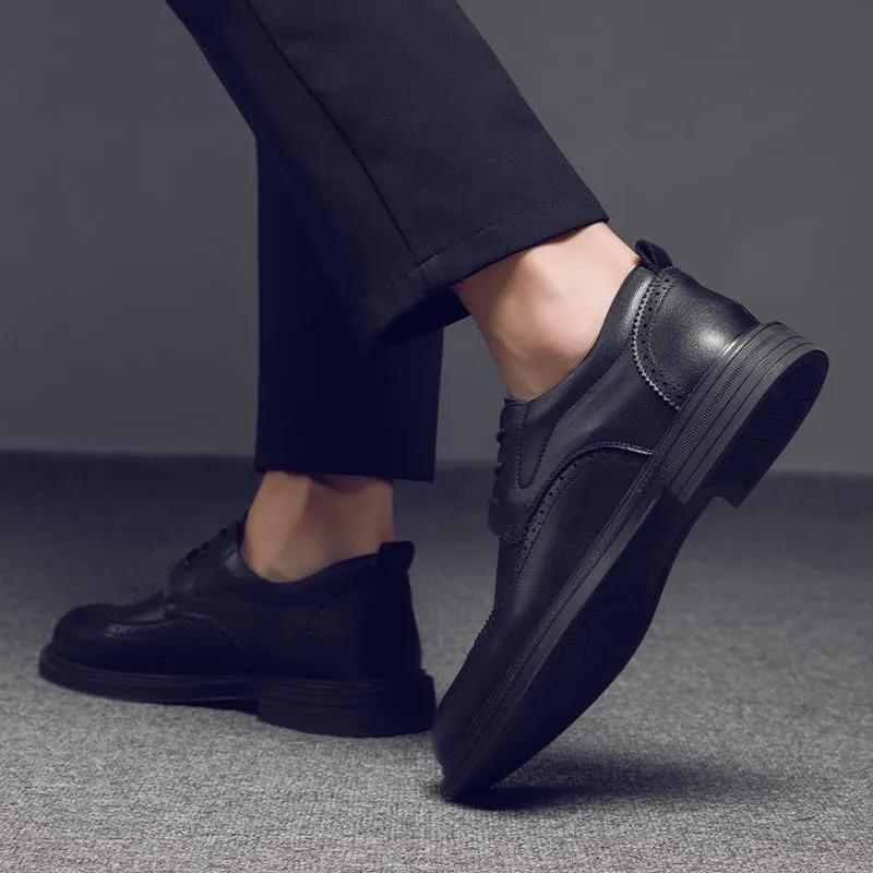 Laced Men's Leather Oxford Derby Hybrid Shoes - Transitional Footwear from Office to Weekend Outings