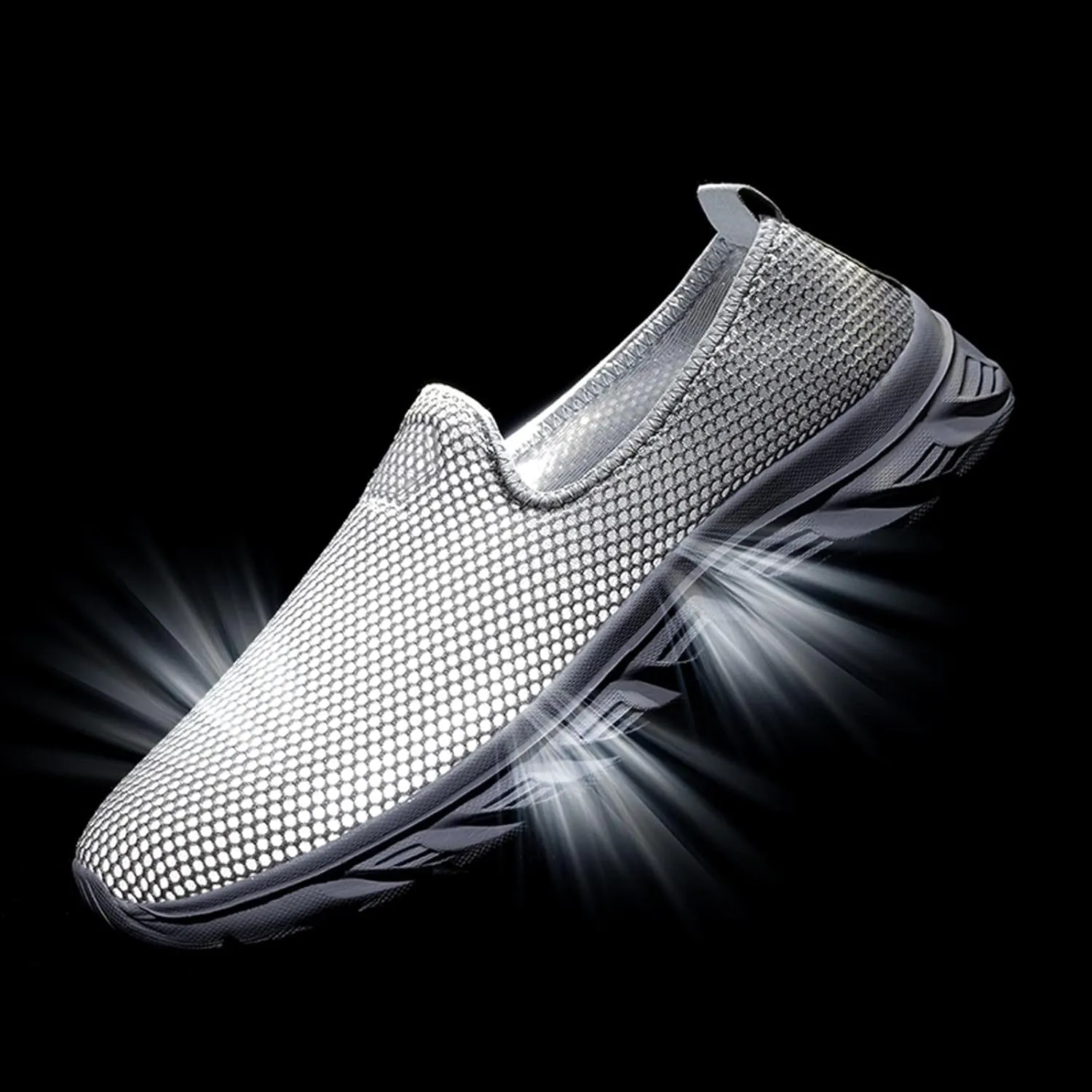 Lightweight Diabetic Shoes for Men Breathable and Light Outdoor Comfy Walking Shoe Elastic Fly Woven Mesh Shoes