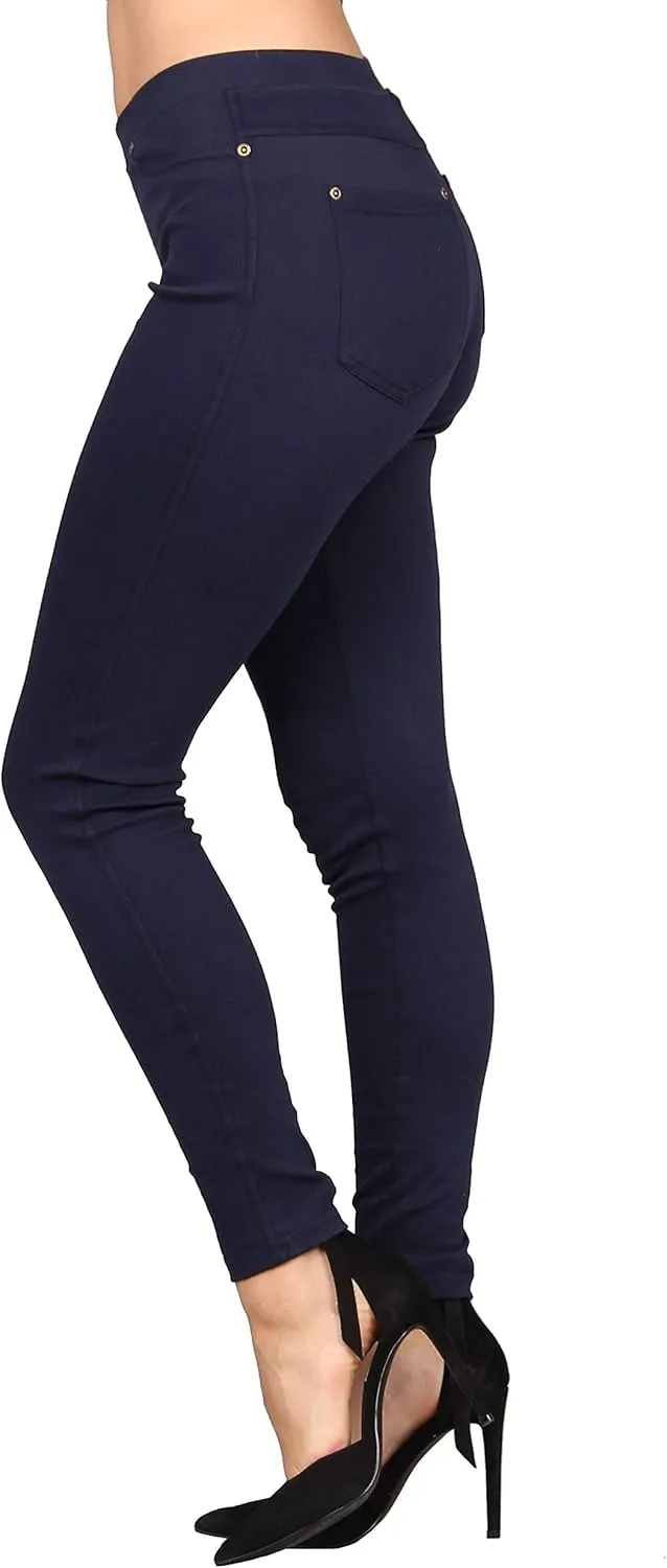 Lildy Women's Denim Jeggings, Stretchable Cotton Blend