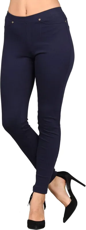Lildy Women's Denim Jeggings, Stretchable Cotton Blend