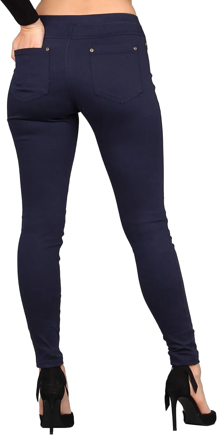 Lildy Women's Denim Jeggings, Stretchable Cotton Blend