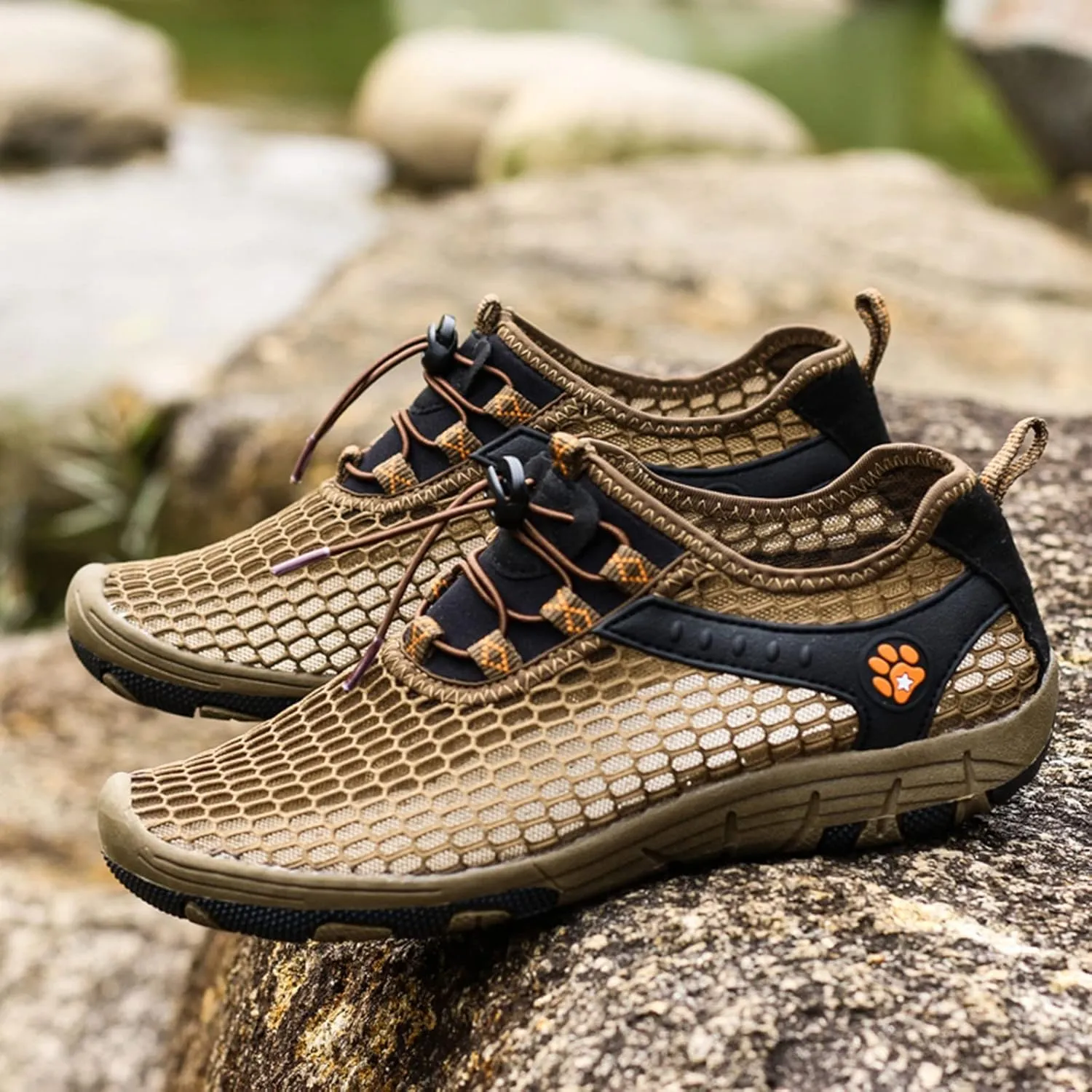 Memory Foam Versatile Shoes for Men Breathable Elastic Fly Woven Mesh Sneaker Lightweight Elderly Slip on Shoes