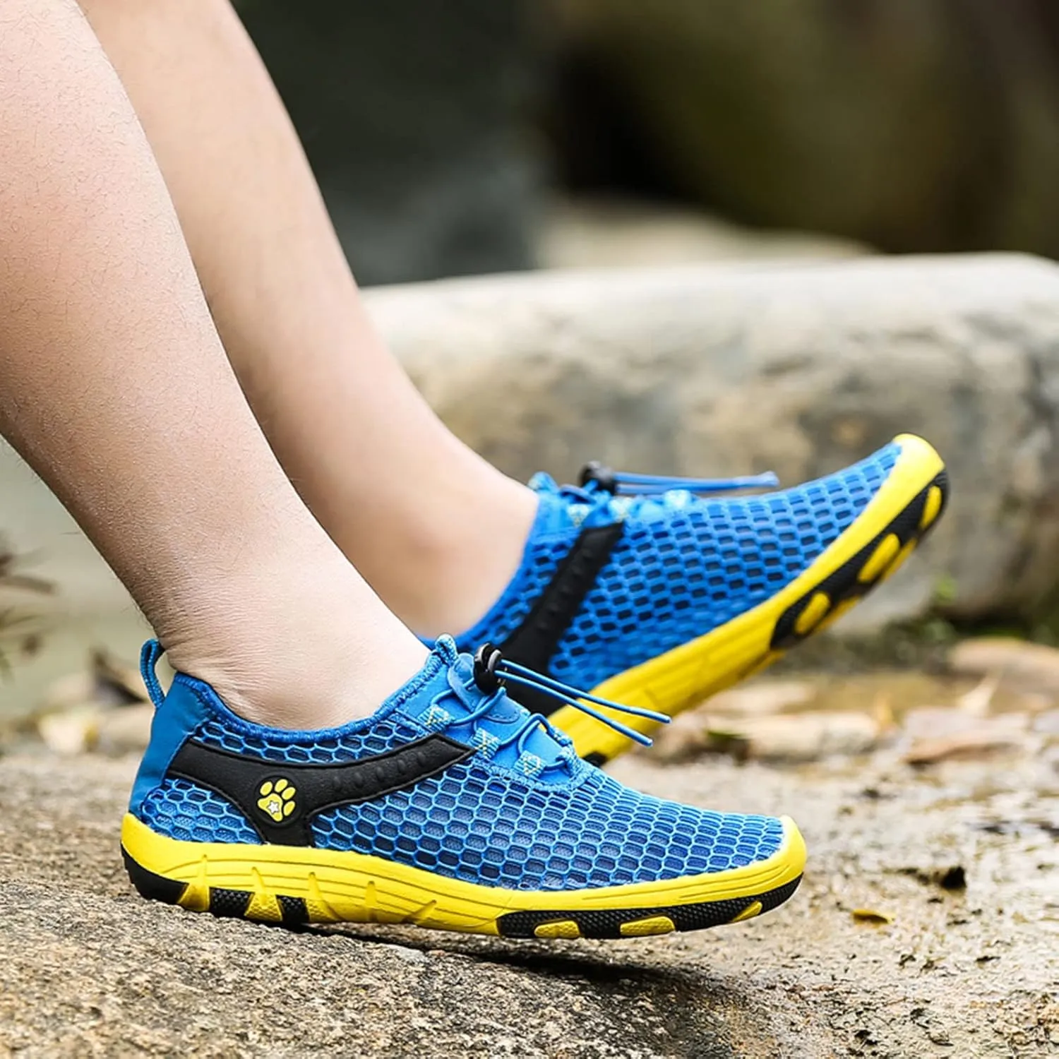 Memory Foam Versatile Shoes for Men Breathable Elastic Fly Woven Mesh Sneaker Lightweight Elderly Slip on Shoes