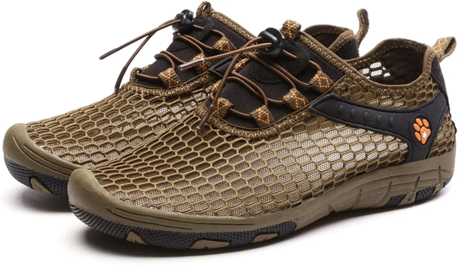 Memory Foam Versatile Shoes for Men Breathable Elastic Fly Woven Mesh Sneaker Lightweight Elderly Slip on Shoes