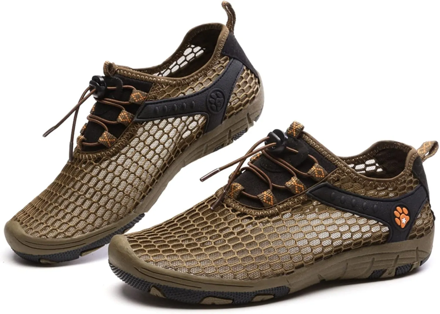 Memory Foam Versatile Shoes for Men Breathable Elastic Fly Woven Mesh Sneaker Lightweight Elderly Slip on Shoes